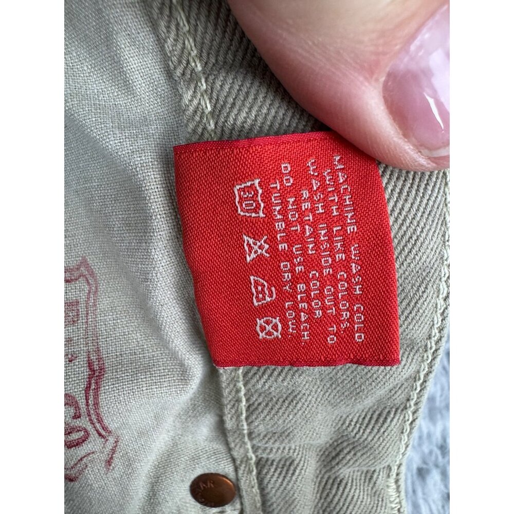 Womens Capri Pants Big Star Size 25R Beige Cotton Denim Made In USA Casual Wear - Picture 6 of 16